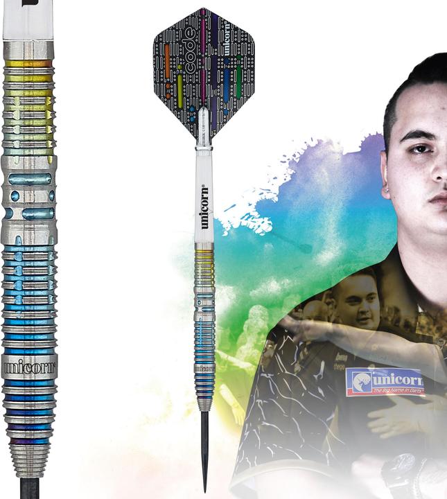 Unicorn Jeffrey de Zwaan Code Players Steel Dart (25 g)