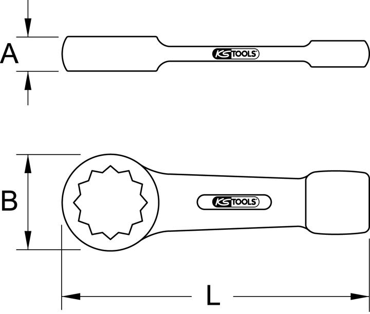 Productafbeelding KS Tools BRONZEplus slagboomsleutel (34 mm)