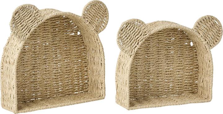 Vertbaudet 2er-Set Kinderzimmer Deko-Regale BÄR, Papier