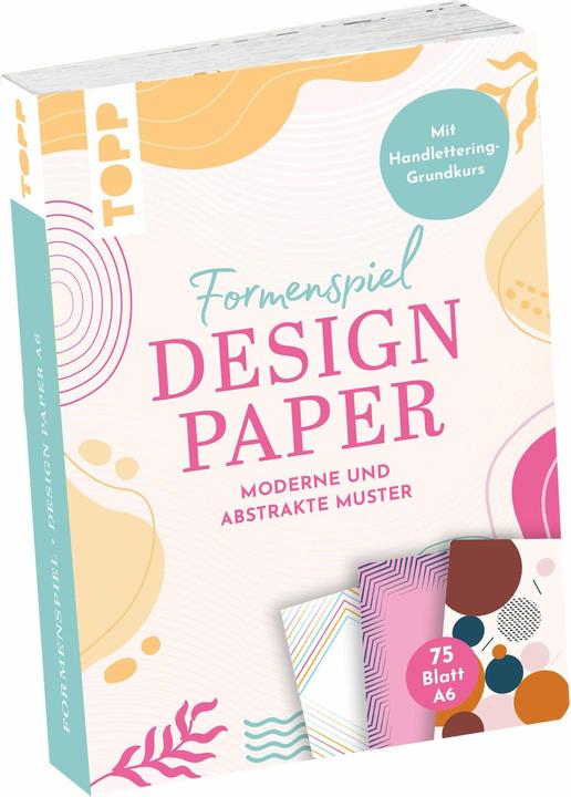 Produktbild Topp Design Paper A6 Formenspiel. Mit Handlettering-Grundkurs