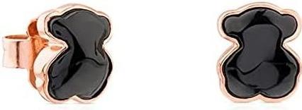 Tous Gold-plated teddy bear earrings with onyx Icon Color 815433501