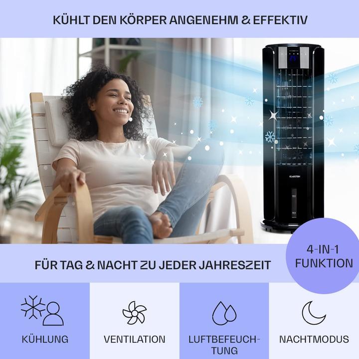 Actual product image Klarstein Pitch black