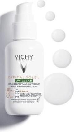 Image du produit Vichy Capital Soleil UV-Clear 40ml (Crème solaire visage, SPF 50+, 40 ml, 65 g)