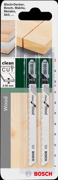 Actual product image Bosch Zubehör Jigsaw blade HCS, T 101 BR Clean for Wood