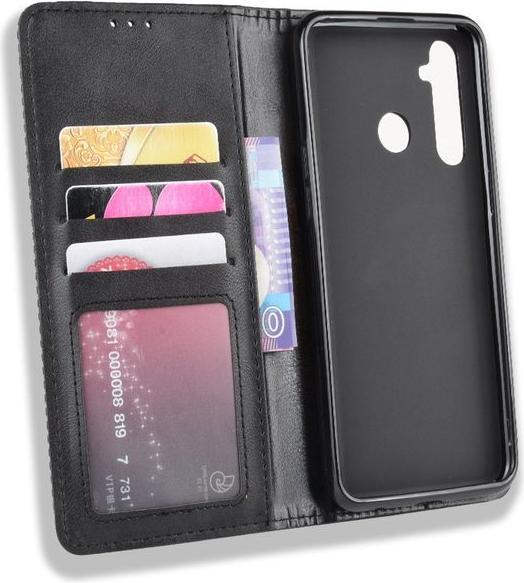 Actual product image MU Classic Retro Leather Bookcover Series (Realme 5 Pro)