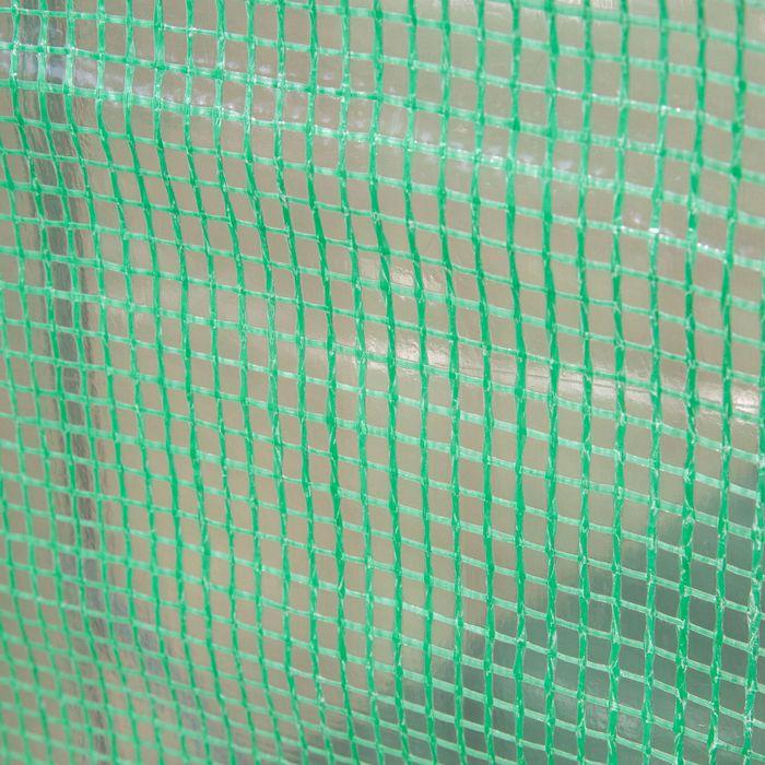 Produktbild Swisshandel24 Foliengewächshaus 300x100x200 cm, 4 Fenster, 2 Türen aus PE-Kunststoff und Stahl