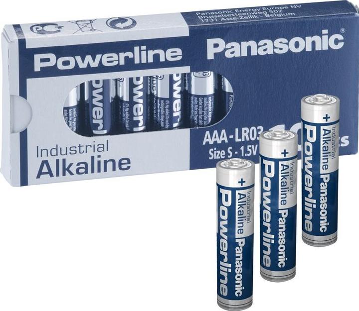 Image du produit Panasonic Ligne électrique industrielle alcaline (10 pcs, AAA)