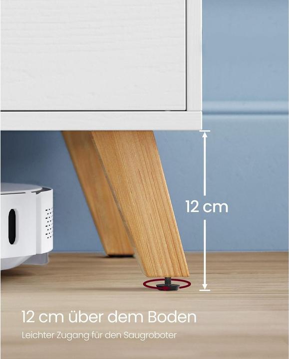 Actual product image Vasagle TV-Möbel 140 x 40 x 45 cm, Weiss (140 x 40 x 45 cm)