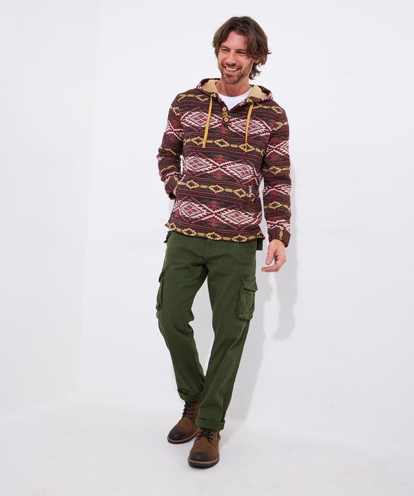 Produktbild Joe Browns Warm Aztec Button Detail Hoodie (XL)