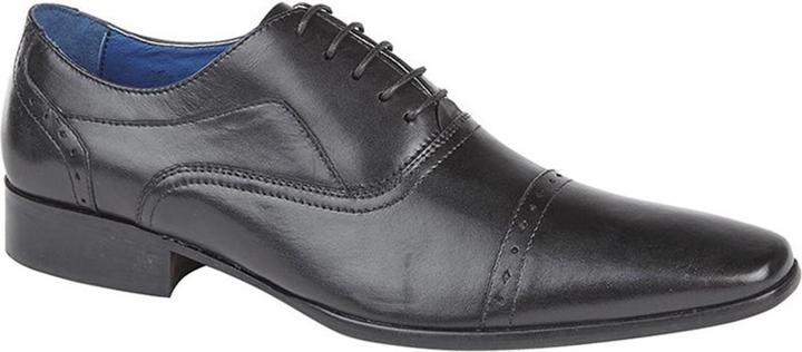 Produktbild Roamers 4 Ösen Punch Cap Leder Oxford Schuhe (41)