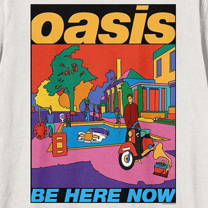 Actual product image Amplified Unisex Adult Be Here Now Oasis T-Shirt (XL)