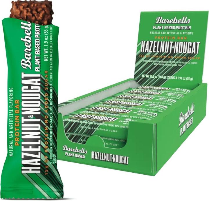 Produktbild Barebells Protein Bar (Hazelnut Nougat Vegan, 12 Stk., 660 g)