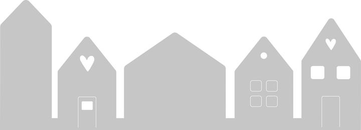Actual product image Rayher Punching template "Row of houses"