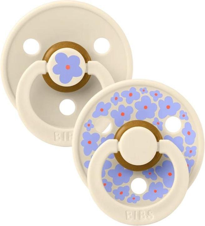 Immagine prodotto Bibs Studio Nuggi Colour 2 PACK Latex Round 0-6m Jasmine Ivory Mix (2 x, fino a 6 M.)