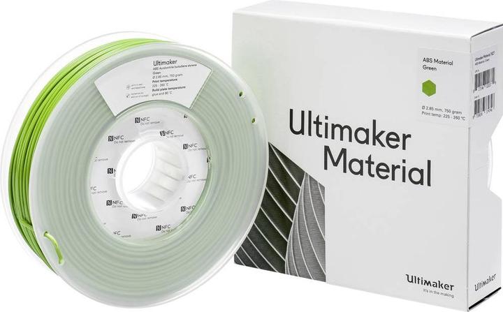 Immagine prodotto Ultimaker Abs (ABS, 2.85 mm, 750 g, Verde)