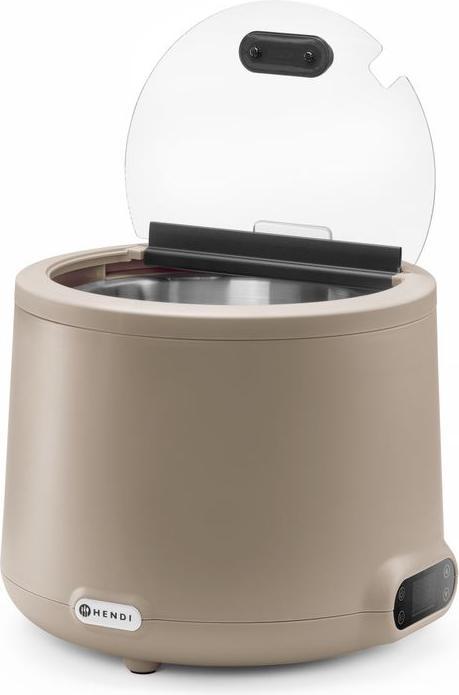 Actual product image Hendi Marmite à soupe UNIQ,, 8L, Beige, 220-240V/500W, ⌀365x(H)325mm