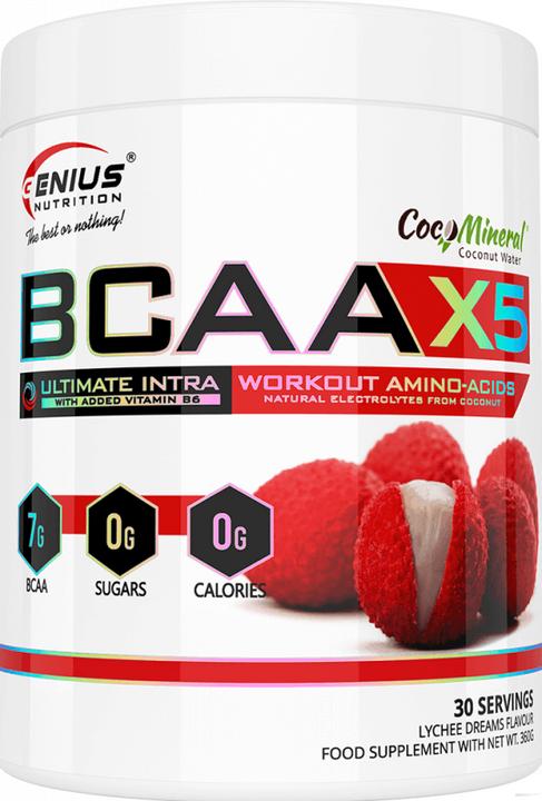 Immagine prodotto Genius Nutrition BCAA-X5 (Litchi, 1 pz., 460 g)
