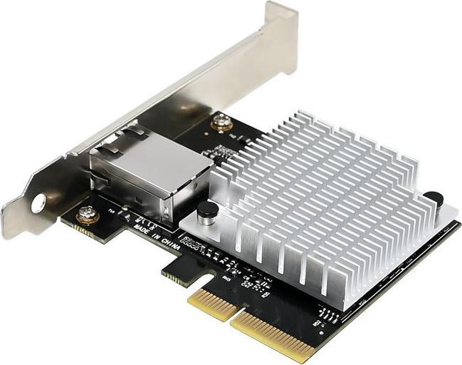 Actual product image Allnet PCIe 10G X4 10G/5G/2,5G/1GBit Single Port PCIe LAN Card - Copper RJ45 "NbaseT" ALL0138v4-1-10 (PCIe)