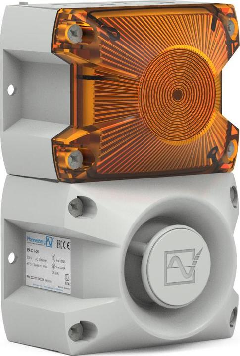 Produktbild Pfannenberg Optisch-akustischer Signalgeber PA X 1-05 230 AC AM 7035 Orange 230 V/AC 100 dB