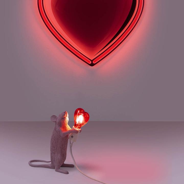Actual product image Seletti Mouse Lamp Love "Step" table lamp (90 lm, E14)