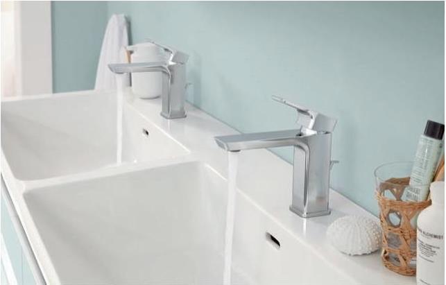 Produktbild Villeroy & Boch V&B Schrank-Doppelwaschtisch SUBWAY 3.0 1300x470mm m ÜL mit HL we C+ (470 mm, 1300 mm)