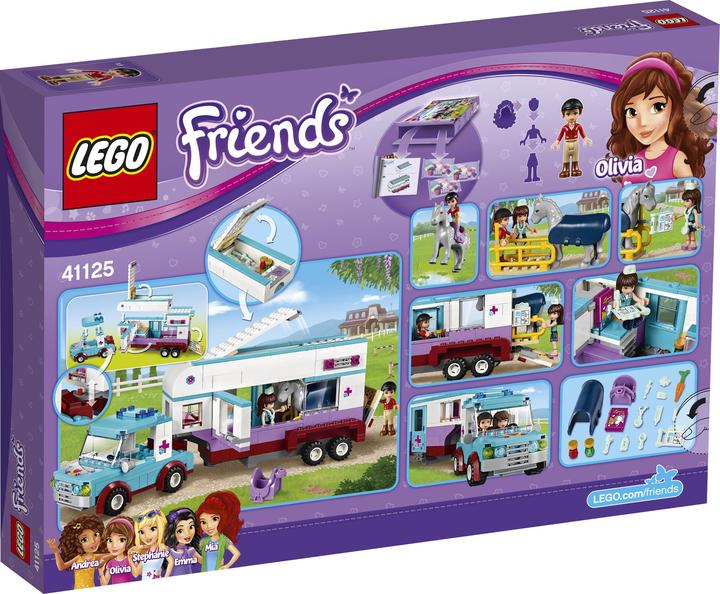 Actual product image LEGO Friends horse trailer and vet (41125, LEGO Friends)