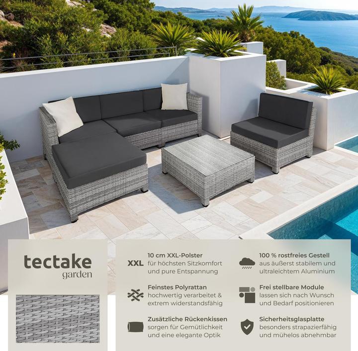 Produktbild tectake Rattan Lounge