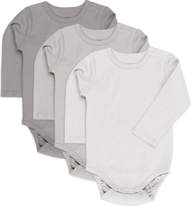 Actual product image La Loona LaLoona baby bodysuits & wrap bodysuits long sleeve 3-pack - nature - (86)