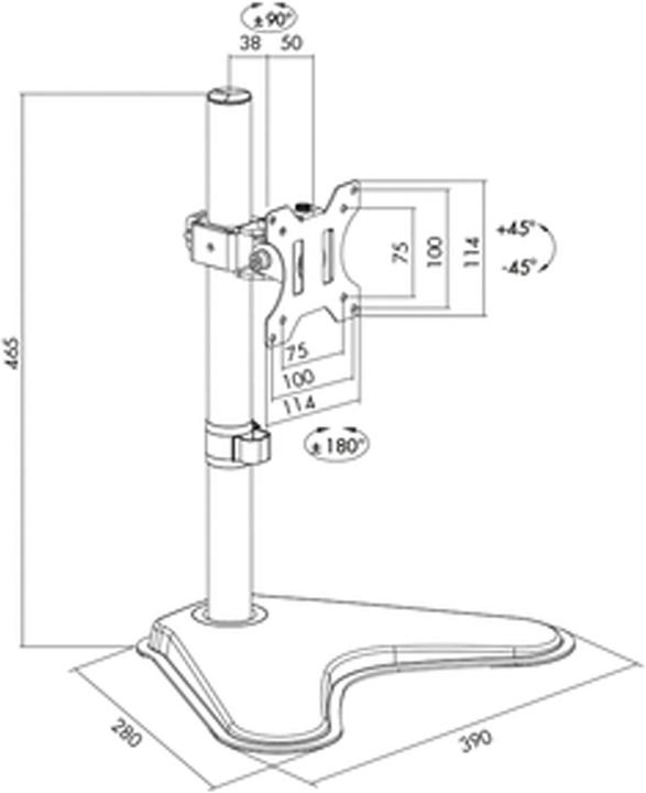 Actual product image LogiLink BP0044 (Table, 32")