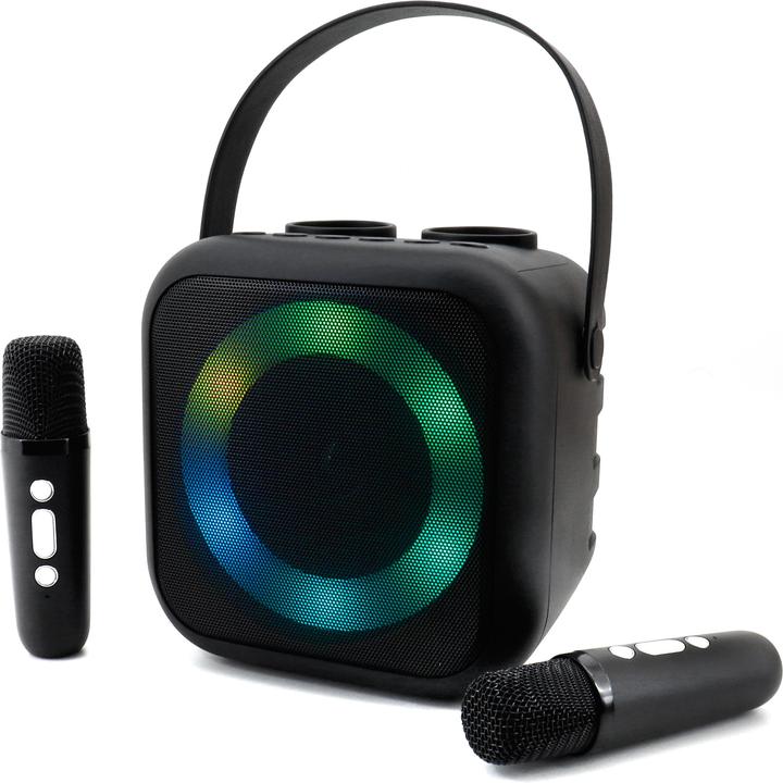 Image du produit Soundmaster BT2024SW Chaîne karaoké Microphone inclus, rechargeable Noir (Fonctionnement sur secteur)