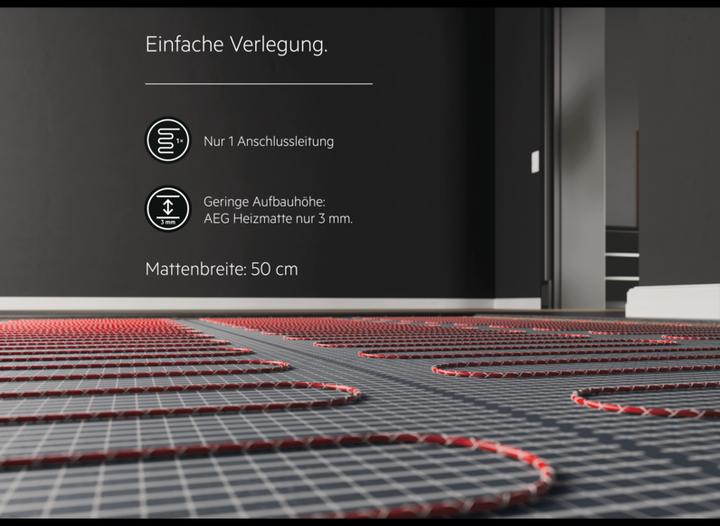 Actual product image AEG Haustechnik Basic Thermo Floor TBS TB 160/6 Set Plus, electric underfloor heating, complete set 6 m², 160 W/m²