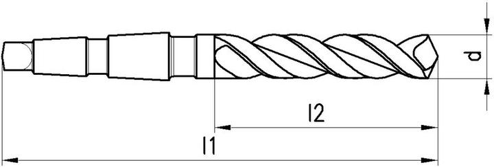 Actual product image Titex Morse taper shank drill (24 mm)
