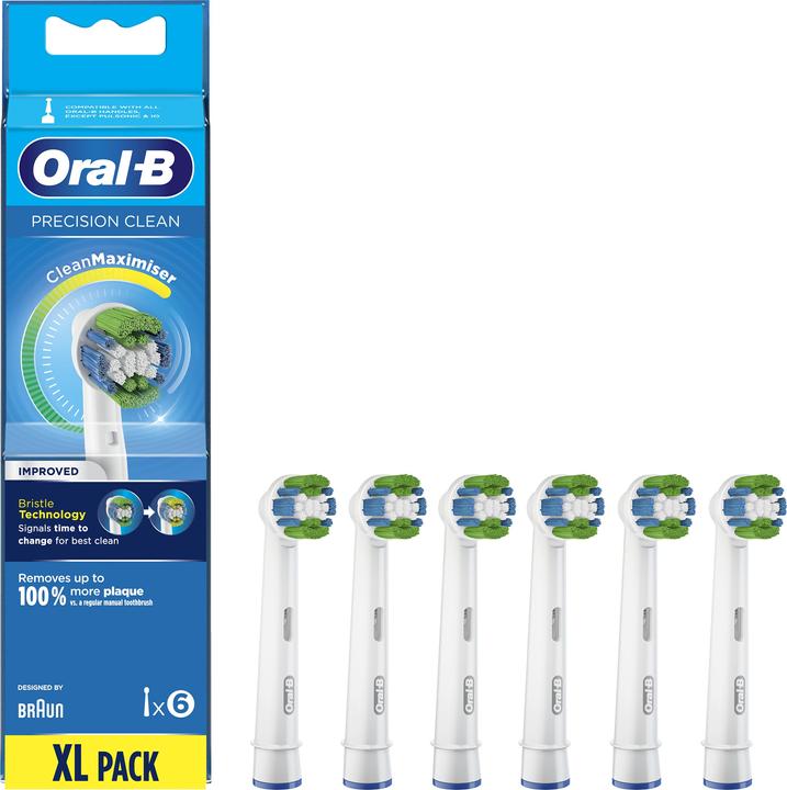 Actual product image Oral-B EB20-6CT Replacement Brush Heads 6-Pack (6 x)