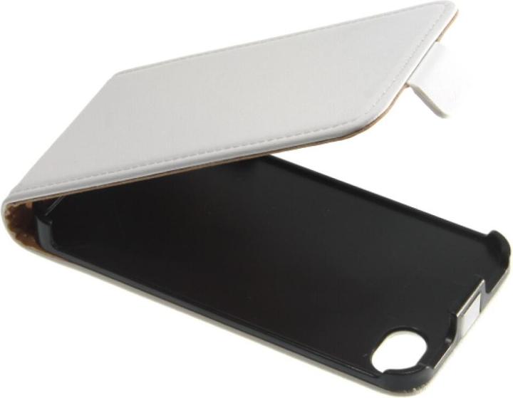Produktbild OEM Slim Leather Flip Case iPhone 4/4s White (Apple iPhone 4s, Apple iPhone 4)