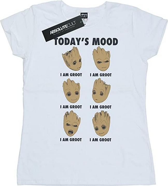 Immagine prodotto Guardians of the Galaxy Maglietta Donna/Ladies Today's Mood Baby Groot in cotone Boyfriend (S)
