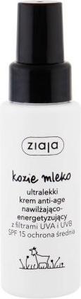 Ziaja Goat'S Milk Ultralight Face Cream Spf15 - Smoothing Face Cream (50 ml)