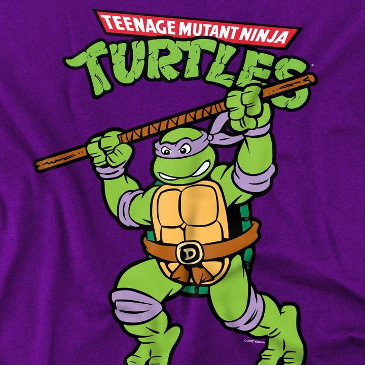 Actual product image Teenage Mutant NT Mens Donatello Retro T-Shirt (4XL)