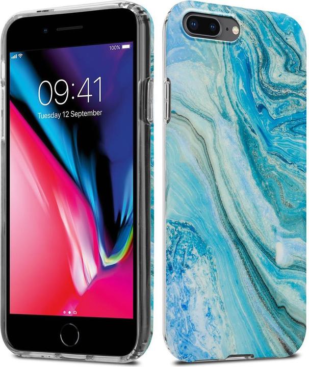 Actual product image Cadorabo IMD TPU Colorful Marble Cover (Apple iPhone 7 Plus, Apple iPhone 7s Plus)