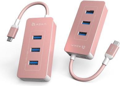 Actual product image Adam Elements CASA Hub PDC601- 6-port hub with card reader for memory cards, rose gold (USB-B, 6 Ports)
