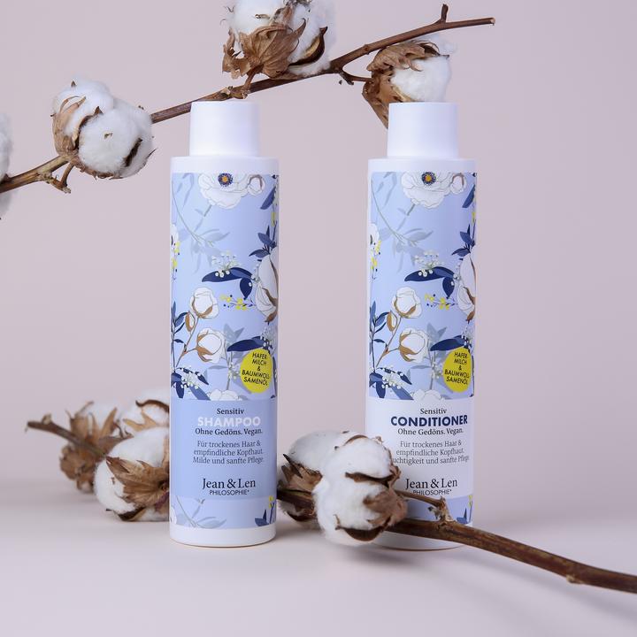 Image du produit Jean & Len Après-shampooing, lait d'avoine et coton, 300 ml (300 ml)