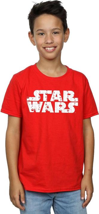 Actual product image Star Wars Boys Christmas Logo T-Shirt (152, 158)