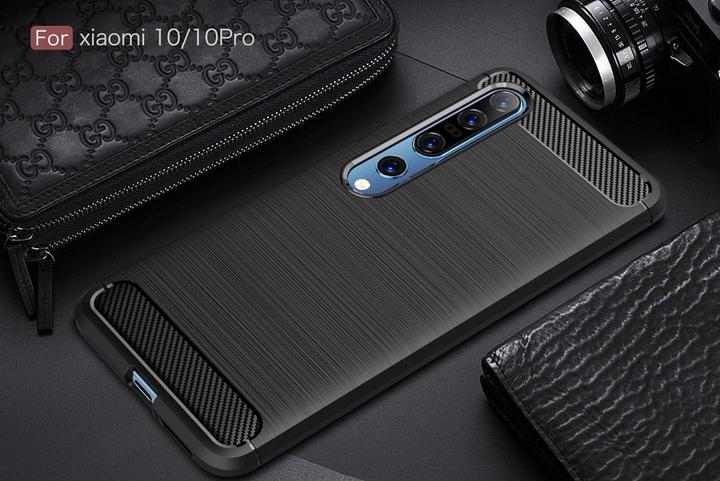 Actual product image Screenguard Xiaomi Mi 10 Cover Carbon Brushed Soft TPU (Xiaomi Mi 10)