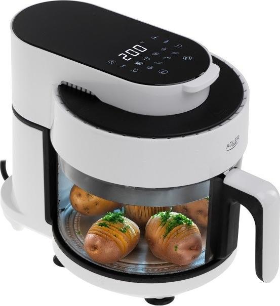 Immagine prodotto Adler Friggitrice senza olio con contenitore in vetro da 3 litri