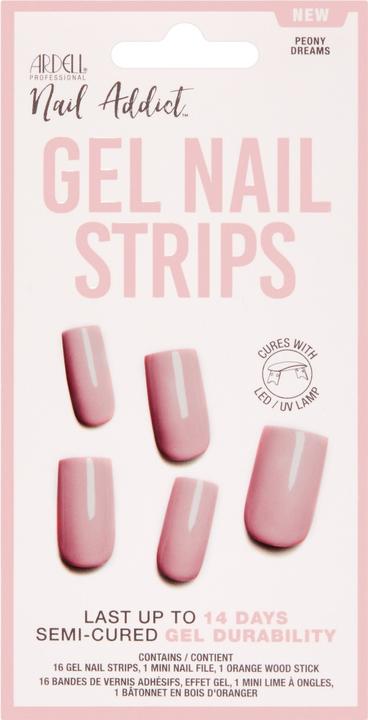 Actual product image Ardell Nail Addict Gel Nail Strips Peony Dreams 16 Stk (Gel-Effect Nail Polish)
