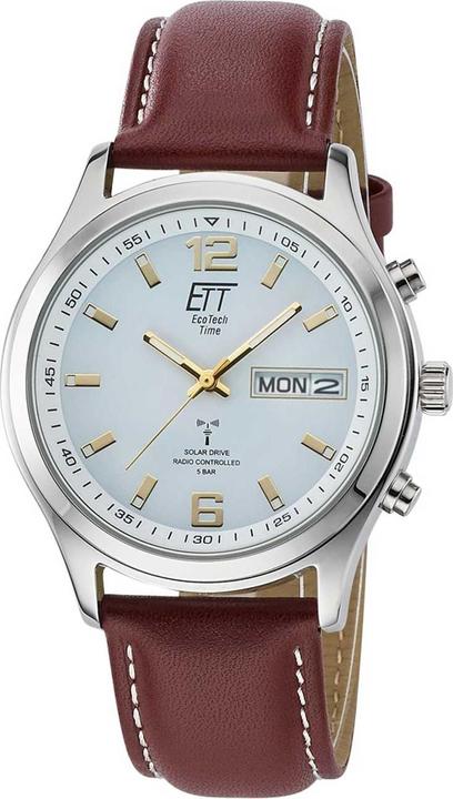 Produktbild Conrad Components Eco Tech Time Solar Funk Gobi Herrenuhr (Digitaluhr, Analoguhr, Funkuhr, 40 mm)