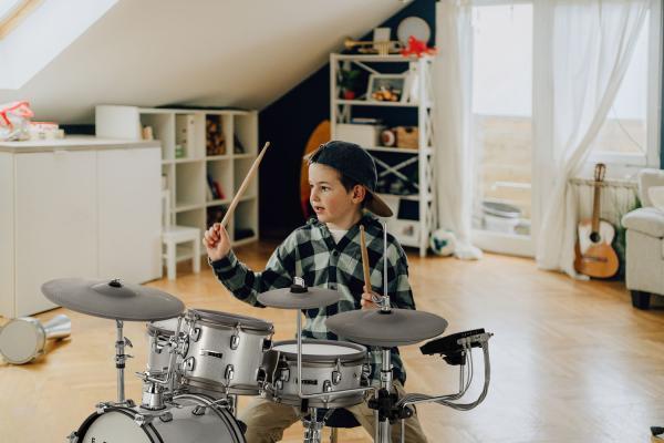 Actual product image Efnote Mini e-drum drum set with headphones and sticks (E-drum)