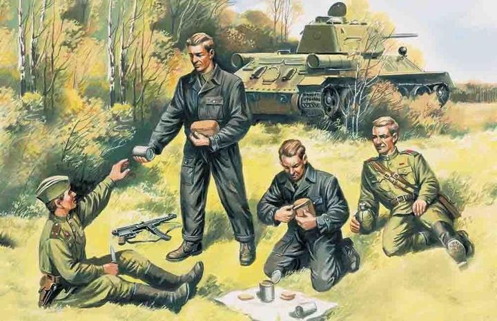 Actual product image ICM Russian Tank Crew 1943-1945
