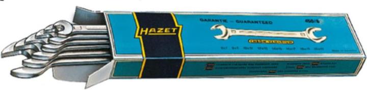 Produktbild HAZET Doppel-Maulschlüssel Satz 450N/10 ∙ Aussen Sechskant Profil ∙ 6 x 7 - 27 x 32 ∙ Anzahl Werkzeu…