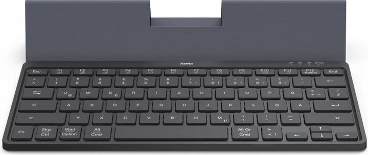 Produktbild Hama Multi-Device-Tastatur Travel 600, Hülle, Bluetooth®, klein, SW, QWERTZ DE (00125138) (DE, Kabellos)