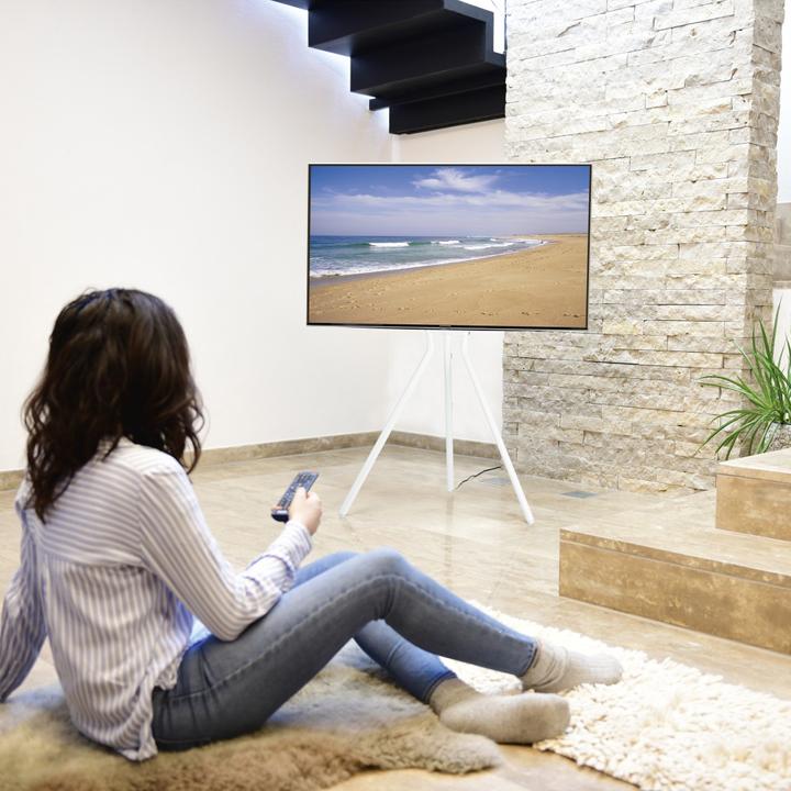 Produktbild Hama TV-Ständer, Staffelei freistehend, höhenverstellbar, 191 cm (75") bis 40 kg (75", 40 kg)